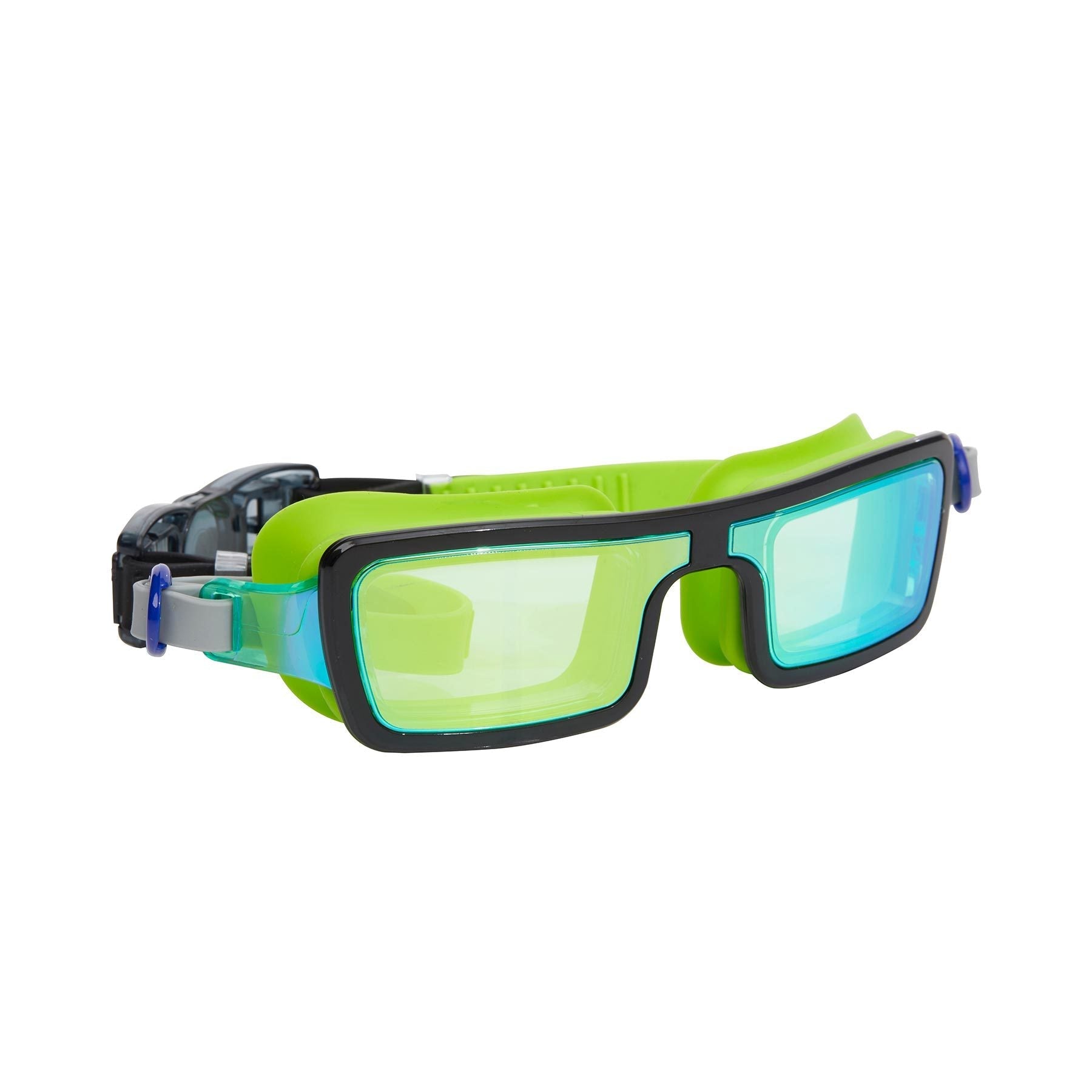 Bling2o Electric 80's Retro Swim Goggles Laser Lime