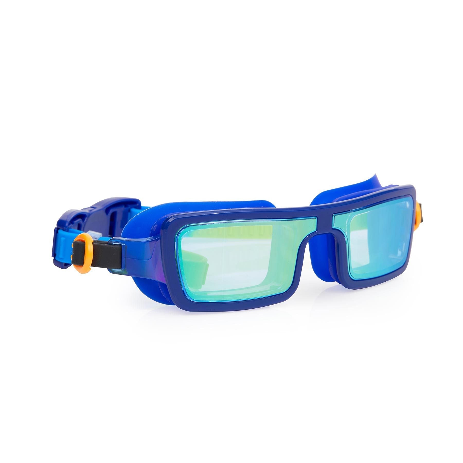 Bling2o Electric 80's Retro Swim Goggles Tech Royal