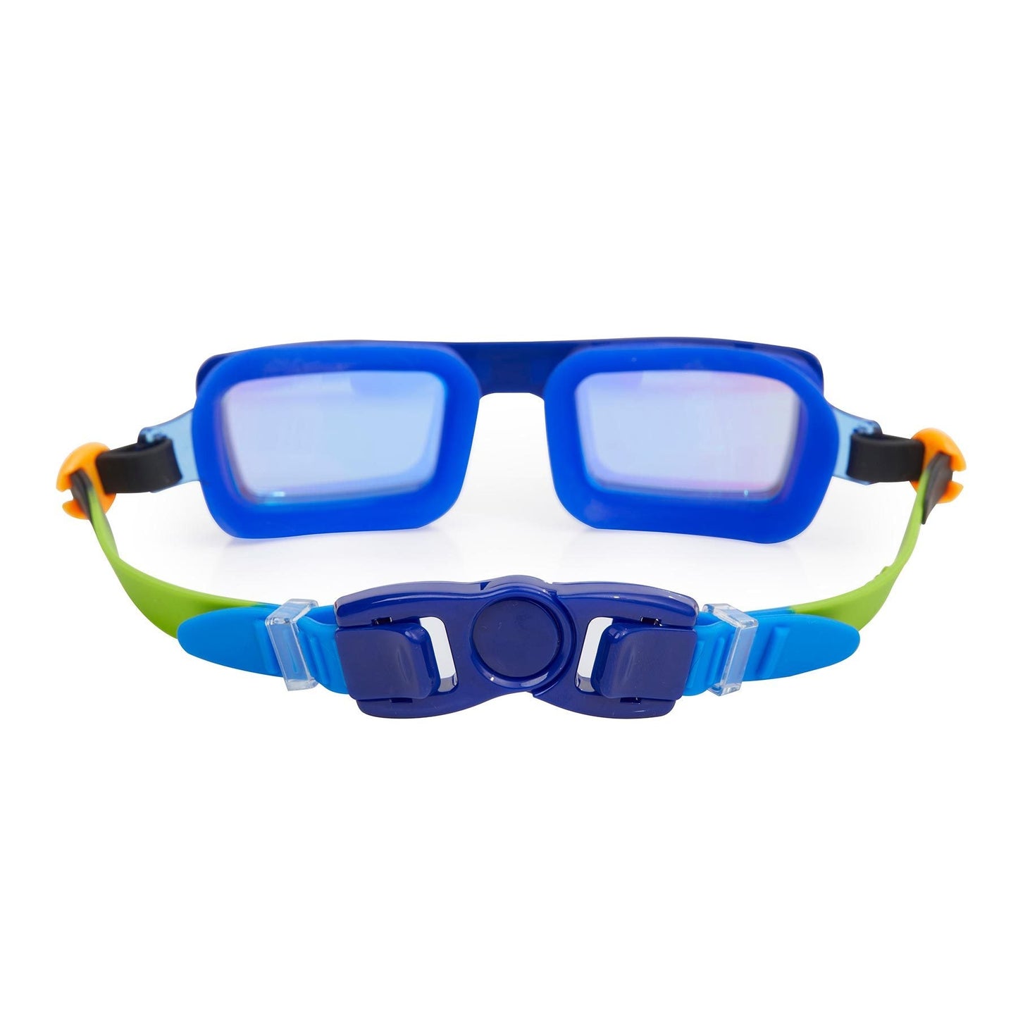 Bling2o Electric 80's Retro Swim Goggles Tech Royal Strap