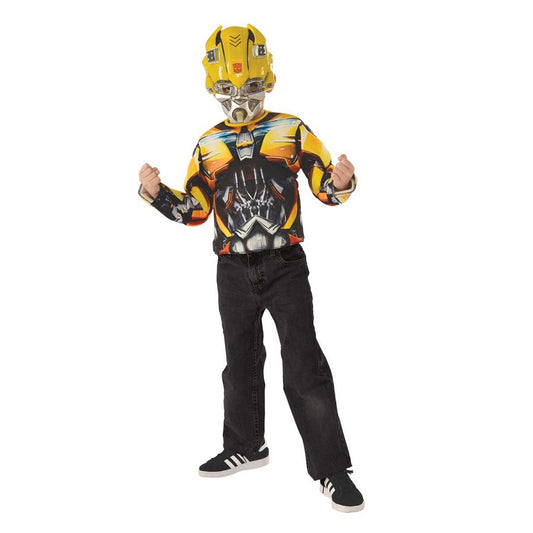 Transformers Bumble Bee Muscle Top & Mask by Rubies Costume