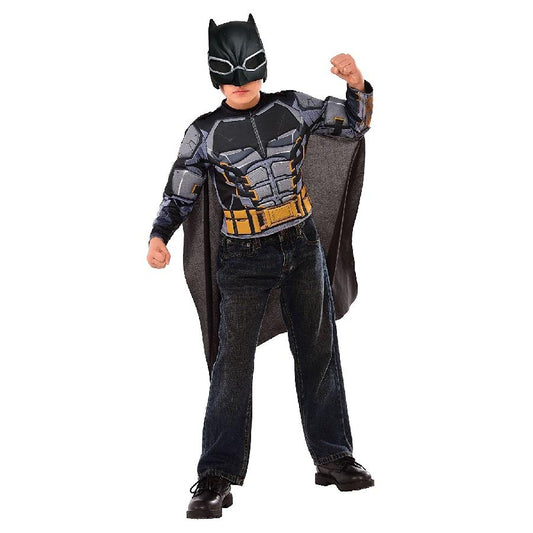 DC Comics Batman Deluxe Top Set in Dark Grey by Rubies Costume