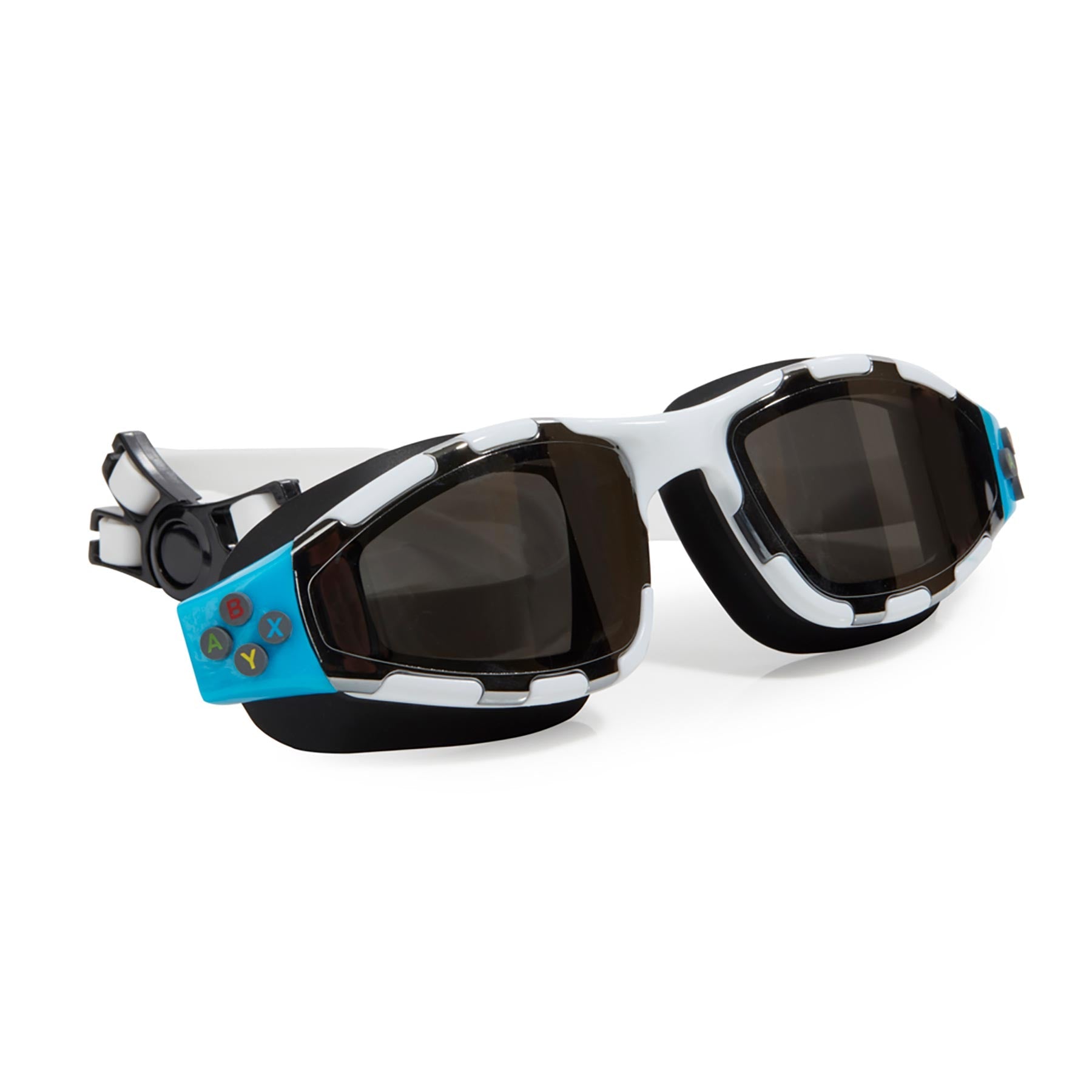 Bling2o Gaming Controller Swim Goggles Platinum Edition White