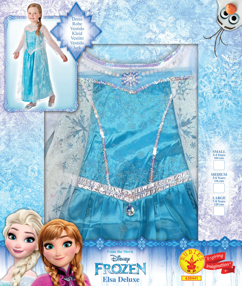 Rubies Costumes Disney Frozen Movie Queen Elsa Deluxe Costume Box Set