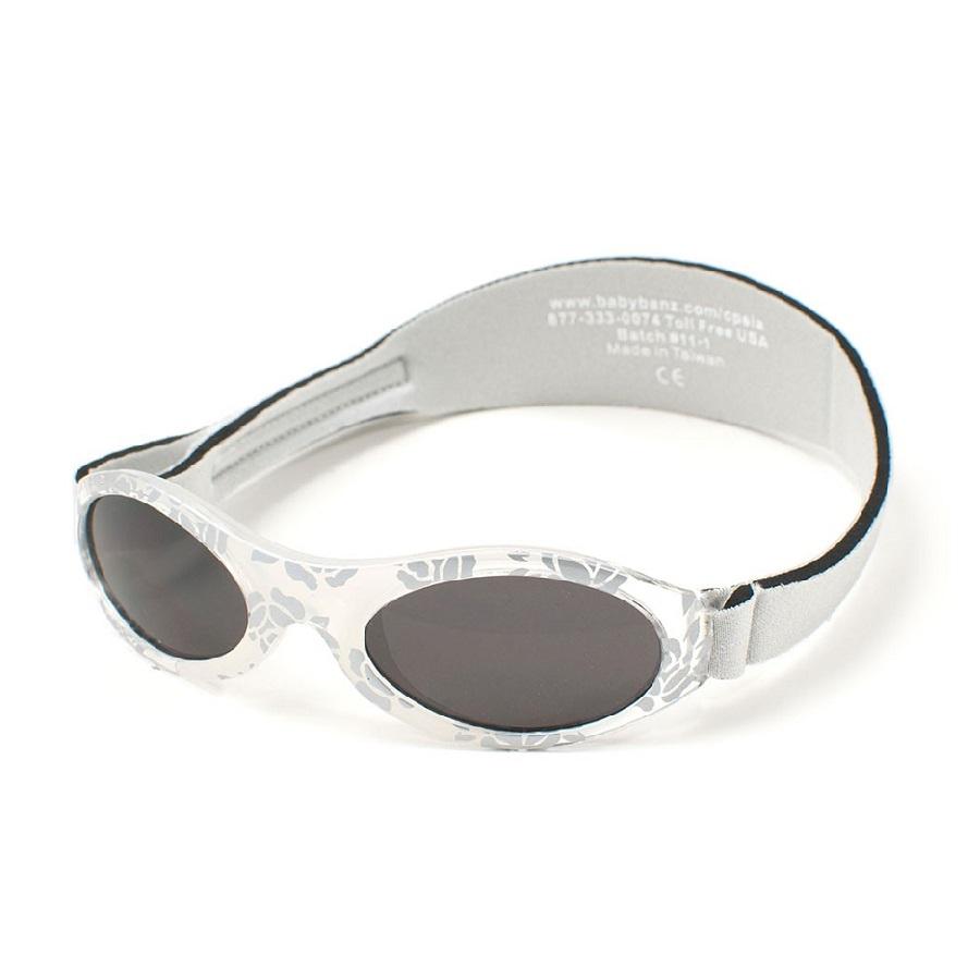 Sliver Sunglasses with leaf design and head side strap 