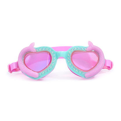 Bling2o Pearly Pink Heart Shaped Mermaid Tail Swim Goggles for Kids