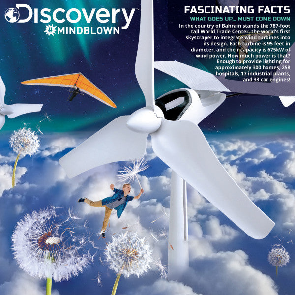 Discovery Mindblown STEM DIY Wind Turbine Glider Kit