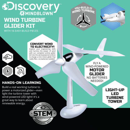 Discovery Mindblown STEM DIY Wind Turbine Glider Kit