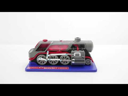 Discovery Mindblown Kids DIY Steam Engine 54-Piece Train Build Science Kit