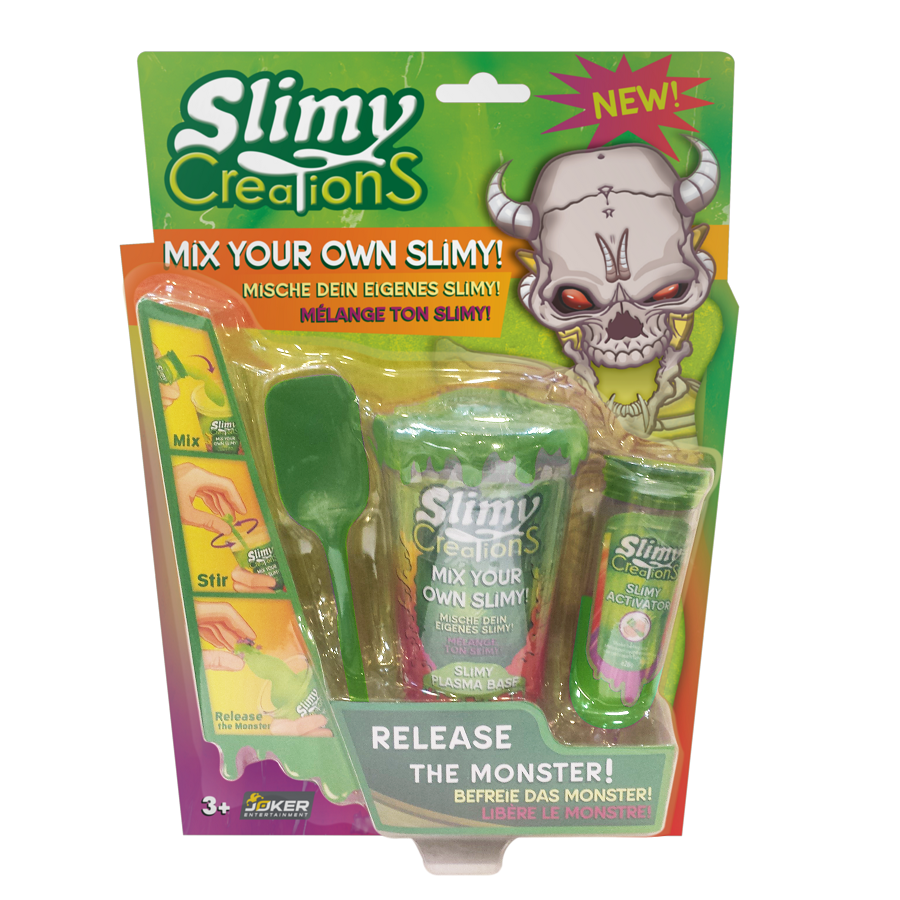 Yalla Toys l Slimy l Slimy Creations Release Your Monster Mix your own slime kit